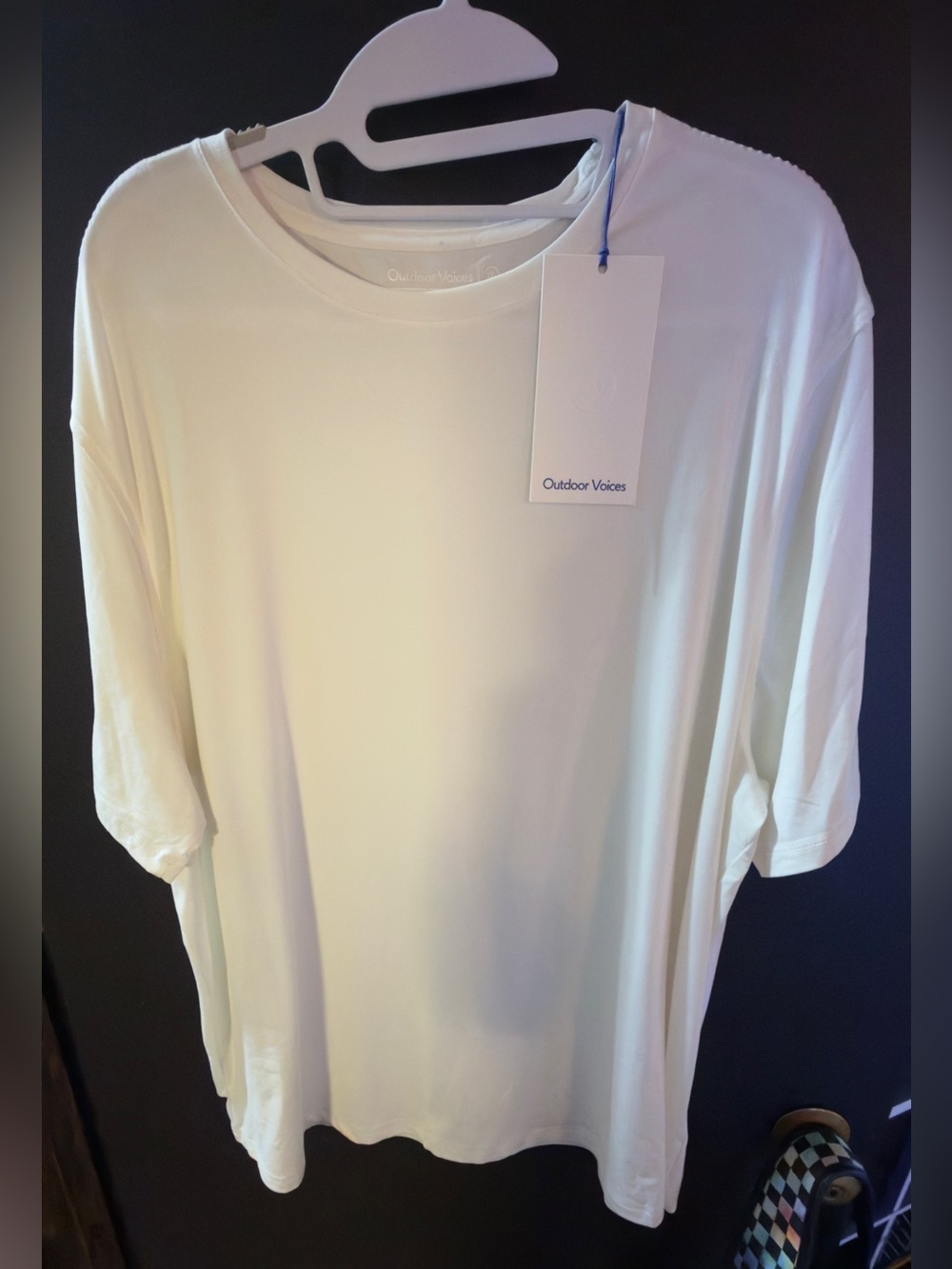 Outdoor Voices Men's White Short-Sleeve Crewneck Tee